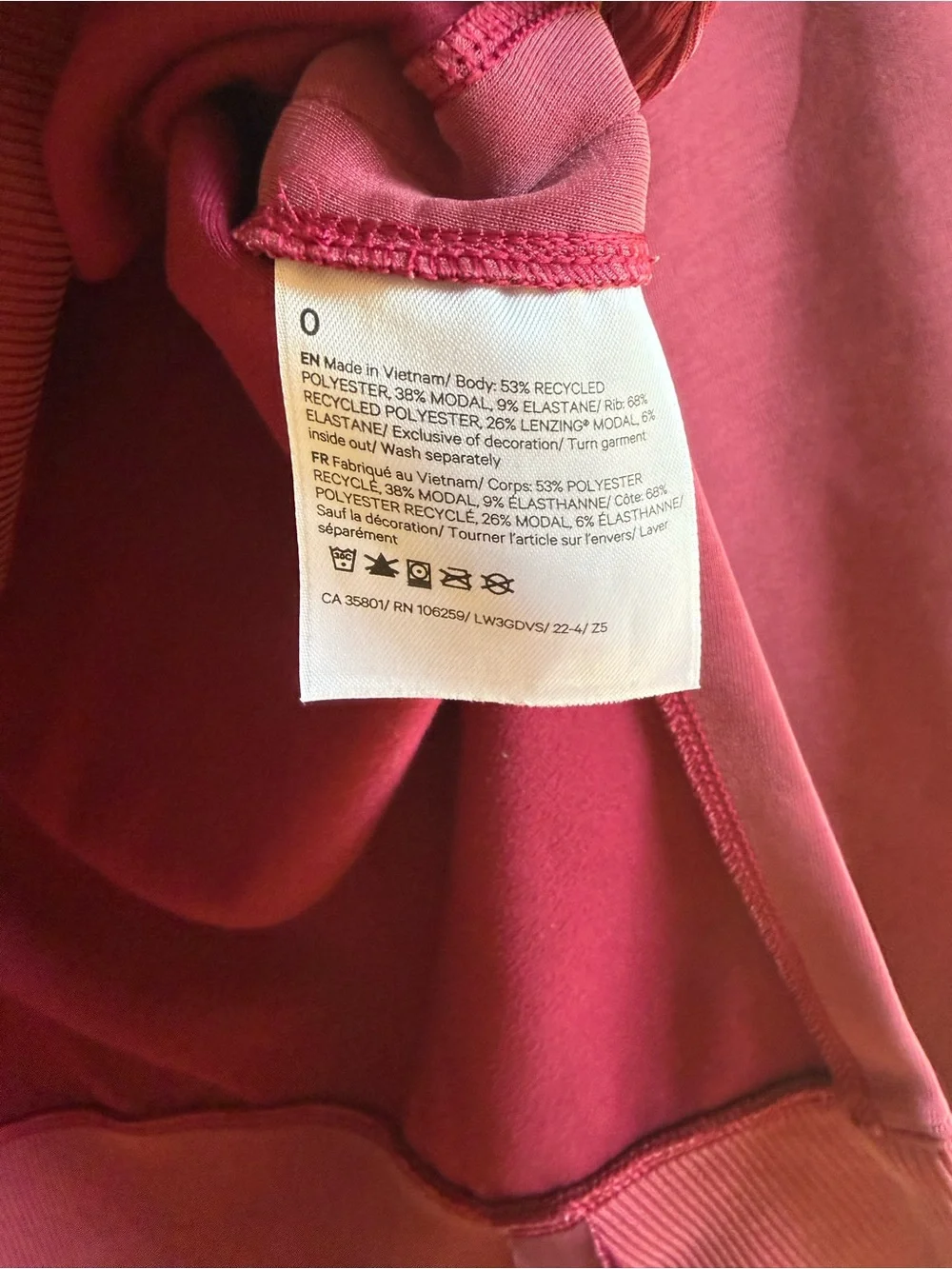 Lululemon Berry Softstreme Funnel Neck Sweater - Picture 4 of 4